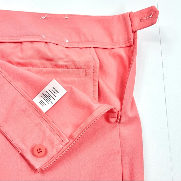 NWT Talbots Tapered Leg Chino Chatham Ankle Pants Pink/Peach Size 14 Petite - Picture 3 of 8